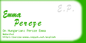 emma percze business card